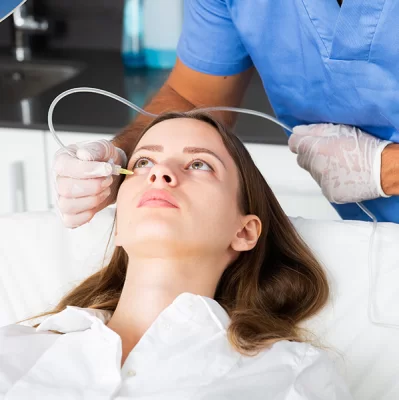 Carboxytherapy for under-eye area