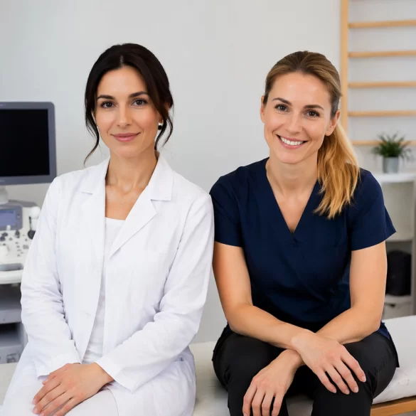 Gynecologist and urogynecological physiotherapist