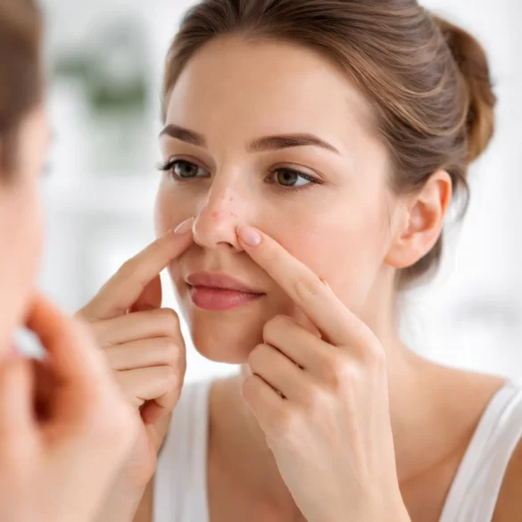 Pimples near the nose