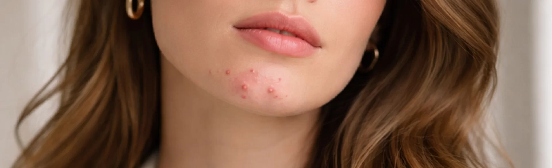 Pustules on the chin