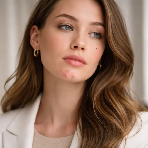 Pustules on the chin