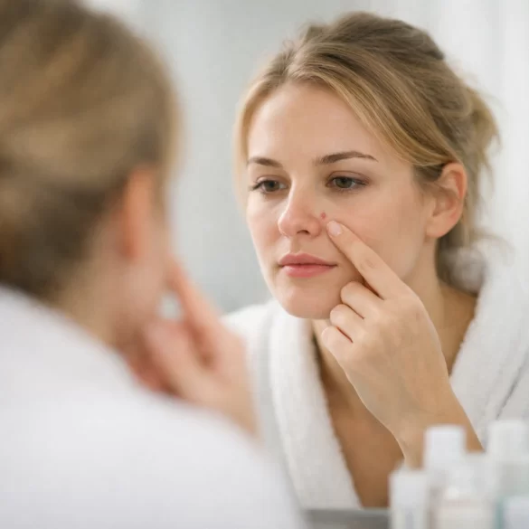 Pimples near the nose