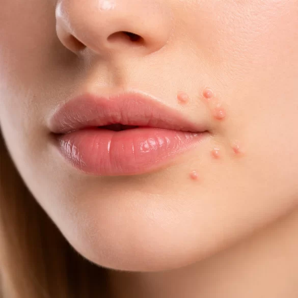 Pimples around the mouth