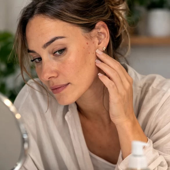 Pimples near the ears