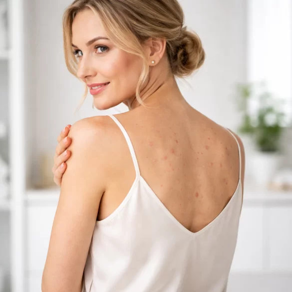 Pus-filled pimples on the back