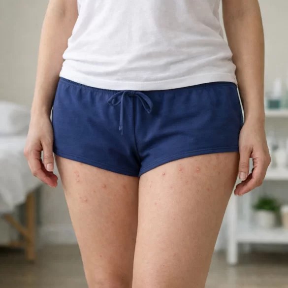 Pustular pimples on the thighs