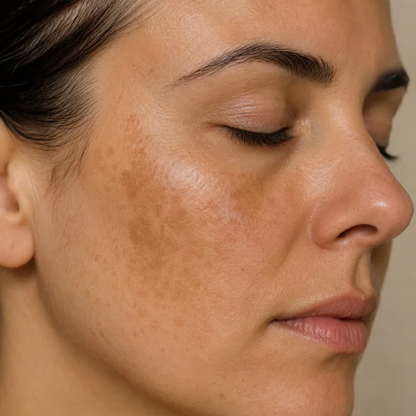 Hormonal discoloration