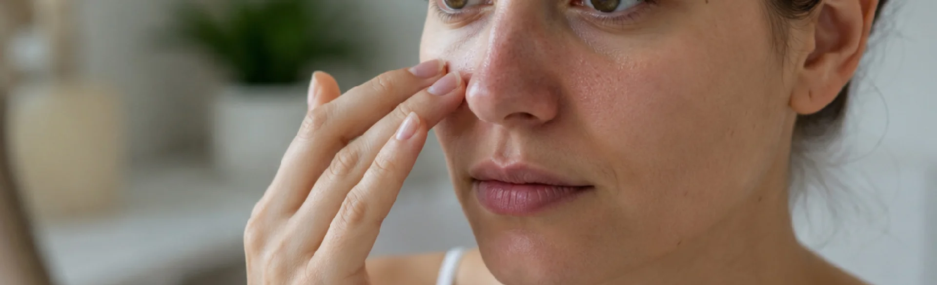 Enlarged pores on the nose