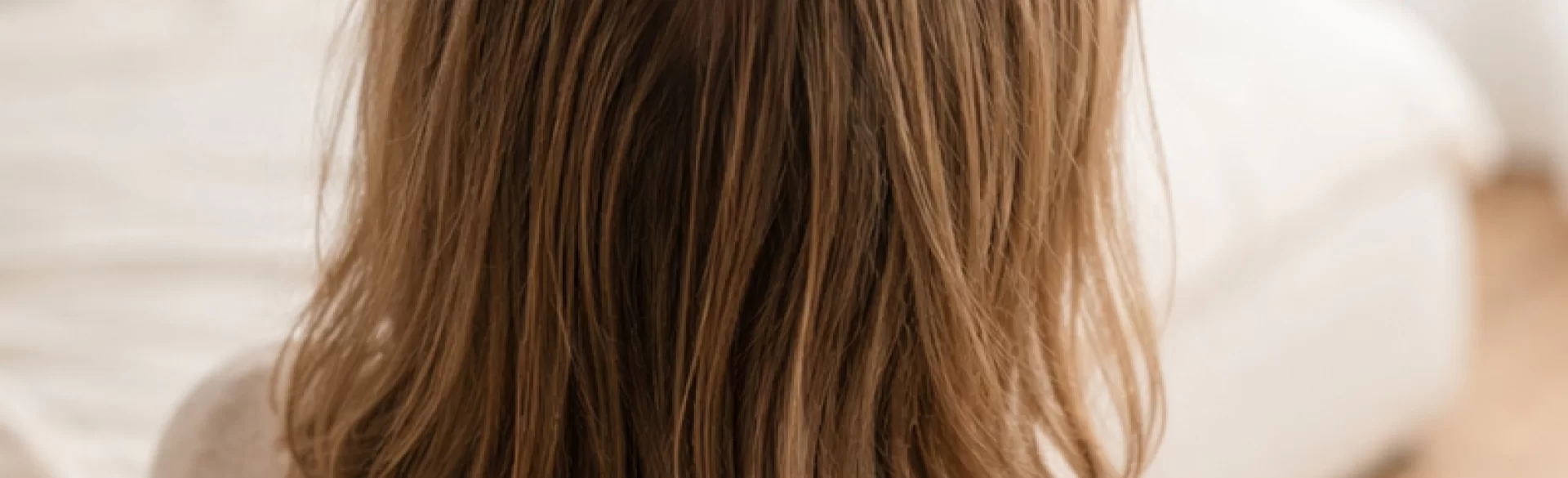 Thin hair on the head