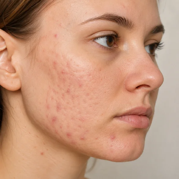 Scarring acne