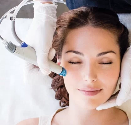 Hydrafacial - cleanses, moisturizes, revitalizes, and rejuvenates.