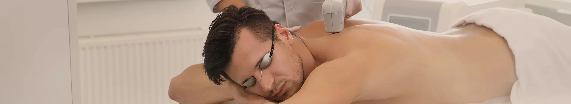 Treatment of hyperhidrosis in men